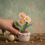 Blooming Daisy Pot Crochet Pattern PDF, Crochet Flower Pot Pattern, Amigurumi Daisy, Cute Crochet Decor, Cottagecore Gift, Digital Download - Image 2