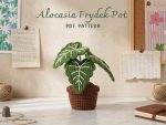 Alocasia Frydek Crochet Pattern PDF, Amigurumi Plant Pattern, Crochet Houseplant DIY, Digital Download, Beginner Friendly Gift Idea