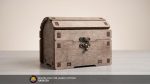 CNC Laser Cut Treasure Chest 00287 (svg pdf cdr Files) (3mm-6.35mm)
