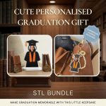 Personalized Graduation Gift STL Bundle, Custom Name Graduation Decor 3D Print Files, Class of 2026 Keepsake Digital Download