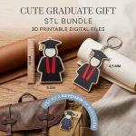 Personalized Graduation Gift STL Bundle, Custom Name Graduation Decor 3D Print Files, Class of 2026 Keepsake Digital Download - Image 3