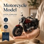 Motorcycle STL File – Exclusive 3D Printable Bike Model, Detailed Motorcycle Decor, Instant Digital Download - Image 2