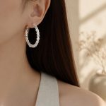 Broken Silver Hoop Earrings, Round Earrings, 2026 New Popular Style, High-End Hoop Earrings, Women's Niche Design Earrings - Image 3