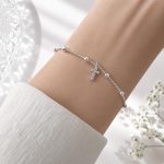 Simple Korean-Style Cross Bracelet, Stackable, Sparkling with Starlight, Versatile Jewelry for Women - Image 3