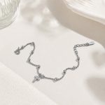 Simple Korean-Style Cross Bracelet, Stackable, Sparkling with Starlight, Versatile Jewelry for Women - Image 4