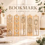 Laser Cut Wooden Bookmark Set | Rose Bookmarks | Valentine XOXO Gift for Bookworms | Handmade Wood Book Accessories | Teacher Gift - Image 5
