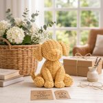 Wicker Dog STL File – Cute Woven Style Puppy 3D Printable Decor Model, Easy 3D Print, Instant Digital Download - Image 4