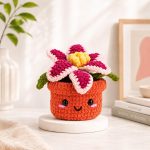 Pink Lily Flower Crochet Pattern PDF, Amigurumi Flower Pot Pattern, Cute Kawaii Plant Decor, DIY Crochet Gift, Instant Download - Image 3