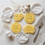 Baby Shower Cookie Cutter Bundle, 3D Printed Cookie Cutter Set, Baby Bottle Rattle Onesie Shapes, Fondant Cutter STL Files