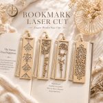 Laser Cut Wooden Bookmark Set | Rose Bookmarks | Valentine XOXO Gift for Bookworms | Handmade Wood Book Accessories | Teacher Gift