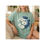 God Is Good Daisy Shirt, Christian Shirt for Women, Faith Based Floral Tee, Inspirational Religious Gift, Church Shirt, Bible Faith Tee - Image 4