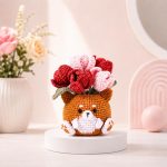 Crochet Shiba Pot PDF Pattern, Tulip Flower Amigurumi Dog Planter, Cute Shiba Inu Crochet Pattern, Digital Download - Image 3