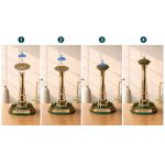 3D Wooden Space Needle Model | Seattle Landmark Architecture Puzzle | Large DIY Building Craft Kit | Desk Decor Gift for Architect - Image 8