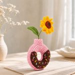 Sunflower Donut Vase Crochet Pattern PDF, Amigurumi Flower Vase Tutorial, Cute Donut Decor, DIY Crochet Gift Pattern - Image 4