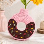 Sunflower Donut Vase Crochet Pattern PDF, Amigurumi Flower Vase Tutorial, Cute Donut Decor, DIY Crochet Gift Pattern - Image 6