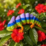 Flexi Chameleon 3D Printed Articulated Toy STL Model, Flexible Lizard Fidget Toy Digital Download, Print in Place Desk Toy, Cute Gift - Image 4