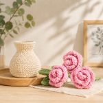 Crochet Rose Vase PDF Pattern | DIY Handmade Flower Vase Tutorial | Instant Digital Download | Beginner-Friendly Macrame Pattern - Image 3