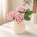 Crochet Rose Vase PDF Pattern | DIY Handmade Flower Vase Tutorial | Instant Digital Download | Beginner-Friendly Macrame Pattern - Image 5