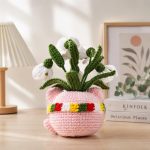 Snowdrop Bear Pot Crochet Pattern | Amigurumi Bear Planter PDF | DIY Crochet Flower Pot | Cute Plush Bear with | Instant Digital Download - Image 2