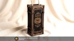 Whiskey Bottle Box SVG Laser Cut File Crown Skull Wine Gift Box Vector Plan Wooden Case Groomsmen Gift Glowforge Files Digital Download
