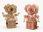 3D Mechanical Flower Laser Cut File Photo Album Box| Mother's Day Wooden Rose | Hand Crank Wooden Automata DIY Gift Digital Download - Image 4