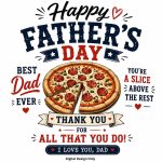 Happy Father's Day Pizza Dad PNG, Funny Dad Gift (Digital Download)