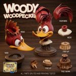 Woody Woodpecker STL File, Cute Cartoon Bird 3D Print Model, Funny Woodpecker Figurine Digital Download, Printable Collectible Decor Gift - Image 4