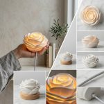 Rosa Flower LED Night Light STL File, Elegant Rose Lamp 3D Print Model, Cozy Floral Bedroom Decor, Instant Digital Download - Image 5
