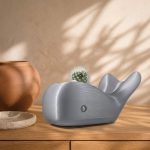 Cute Whale Planter STL File for 3D Printing, Minimalist Whale Succulent Pot, Cactus Planter Digital Download, Ocean Decor, Desk Planter STL - Image 2