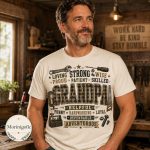 Grandpa PNG, Father’s Day Grandpa Shirt Design, Handyman Tools Sublimation, Rustic Grandpa Gift, Best Grandpa Digital Download - Image 2