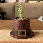 Pilgrim Hat Planter STL for 3D Printing, Thanksgiving Succulent Pot, Fall Decor Plant Pot Digital Download, Cute Autumn Cactus Planter STL - Image 6