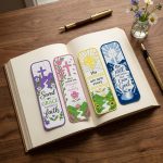 Faithful Bookmarks STL Files for 3D Printing | Christian Cross Bookmark Digital Download | Religious Bible Marker Printable 3D Model - Image 3