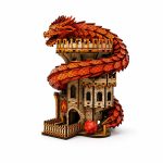 Coiled Serpent Dragon Dice Tower Laser Cut File SvG DxF Ai | Laser Cut Dice Tower Files | DnD Dice Roller | Instant Download - Image 3