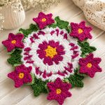 Poinsettia Crochet Pattern PDF, Christmas Flower Coaster Pot, Crochet Plant Pattern, Holiday Home Decor Digital Download - Image 2
