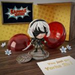 Yorha 2B Inspired Chibi STL, Cute Android Anime Model, 3D Printable Collectible Figure