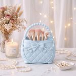 3D Printable Makeup Brush Holder STL, Vanity Organizer for Cosmetics, Modern Desk Storage Digital Download - Image 2