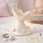 Mermaid Tail Trinket Dish STL File, Ocean Jewelry Tray 3D Print, Coastal Ring Holder, Seashell Decor Digital Download - Image 3