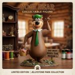 Yogi Bear STL File, Cute Cartoon Bear 3D Print Model, Funny Animal Figurine Digital Download, Printable Desk Decor Gift