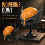 Wolverine Cowl STL File for 3D Printing, Nikko Inspired Cosplay Mask Helmet, X-Men Wolverine Wearable Armor, Digital Download STL