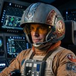 X-Wing Pilot Helmet STL File, 3D Print Cosplay Helmet Digital Download, Wearable Sci-Fi Armor Prop, Space Pilot Helmet STL by Hex3D - Image 2