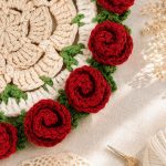 Crochet Flower Coaster Pattern PDF, Rose Mug Rug Digital Download, Floral Tea Cup Mat, Spring Home Decor - Image 6