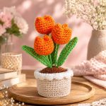 Tulip Pot Crochet Pattern PDF | DIY Amigurumi Flowers | Handmade Spring Home Decor Tutorial - Image 2
