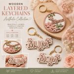 Mother's Day Keychains SVG Bundle | Laser Cut Keychain Files | Gift for Mom Templates | Glowforge Cricut CNC Instant Download - Image 2