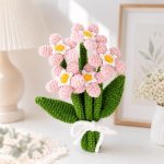 Pink Crochet Flower Bouquet Pattern PDF, Amigurumi Flower Pattern, Crochet Floral Arrangement, Handmade Flower Digital Download - Image 2