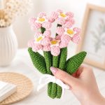 Pink Crochet Flower Bouquet Pattern PDF, Amigurumi Flower Pattern, Crochet Floral Arrangement, Handmade Flower Digital Download - Image 7