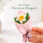 Crochet Daffodil Pattern PDF, Crochet Spring Flower Pattern, Easter Decor, Handmade Bouquet, Digital Download