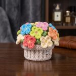 Sunshine Flowers Coaster Pot Crochet Pattern PDF | Floral Coaster Set | Cute Crochet Home Decor | Handmade Gift - Image 6