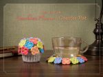 Sunshine Flowers Coaster Pot Crochet Pattern PDF | Floral Coaster Set | Cute Crochet Home Decor | Handmade Gift