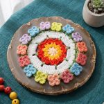 Sunshine Flowers Coaster Pot Crochet Pattern PDF | Floral Coaster Set | Cute Crochet Home Decor | Handmade Gift - Image 3
