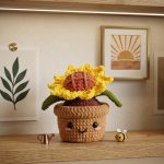 Sunflower Pot Crochet Pattern PDF, Cute Amigurumi Sunflower Plush, Crochet Pattern Download, Handmade Gift Idea, Nursery Desk Decor - Image 6